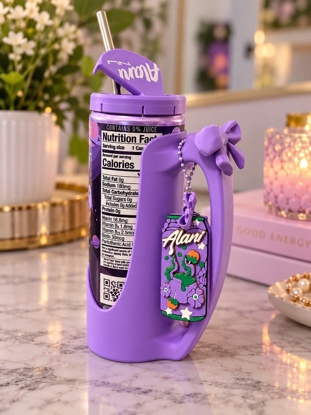 12oz Can Holder with Bow