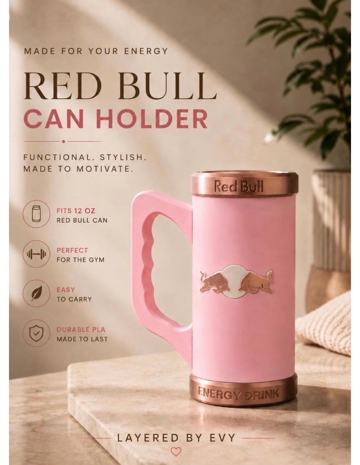 12oz Slim  Energy Drink Can Cooler
