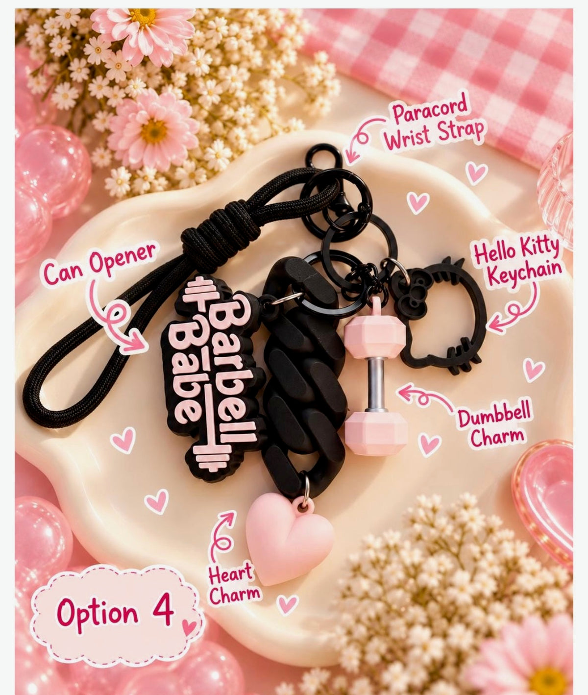 Gym Essentials Charm Set