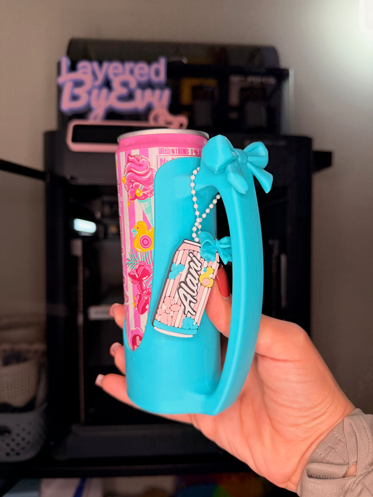 12oz Can Holder with Bow