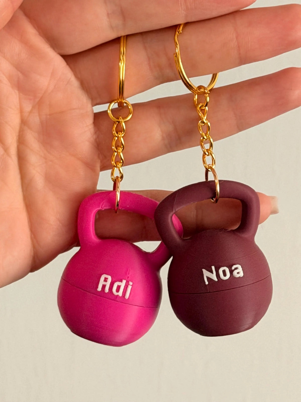 Kettlebell Ring Holder Keychain